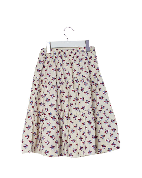 A Ivory Long Skirts from Bonpoint in size 4T for girl. (Back View)