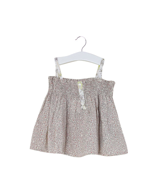 A Pink Sleeveless Tops from Bonpoint in size 6-12M for girl. (Front View)