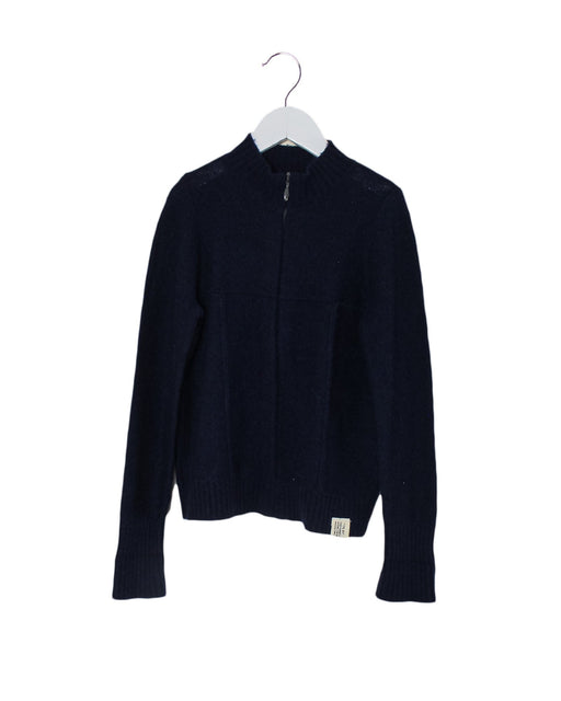 A Navy Cardigans from Bonpoint in size 6T for boy. (Front View)