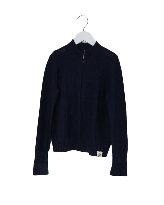 A Navy Cardigans from Bonpoint in size 6T for boy. (Front View)