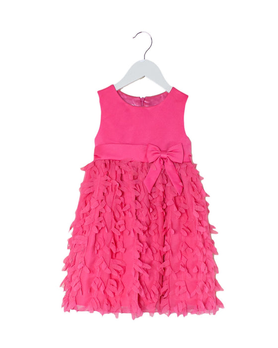 A Pink Sleeveless Dresses from Cinderella in size 3T for girl. (Front View)