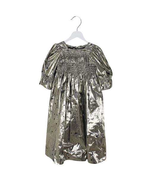 A Gold Long Sleeve Dresses from Bonpoint in size 7Y for girl. (Front View)