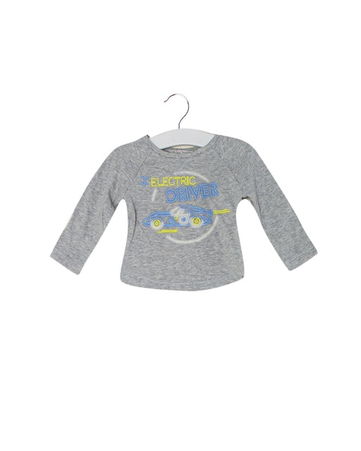 A Grey Long Sleeve Tops from Bonpoint in size 3-6M for boy. (Front View)