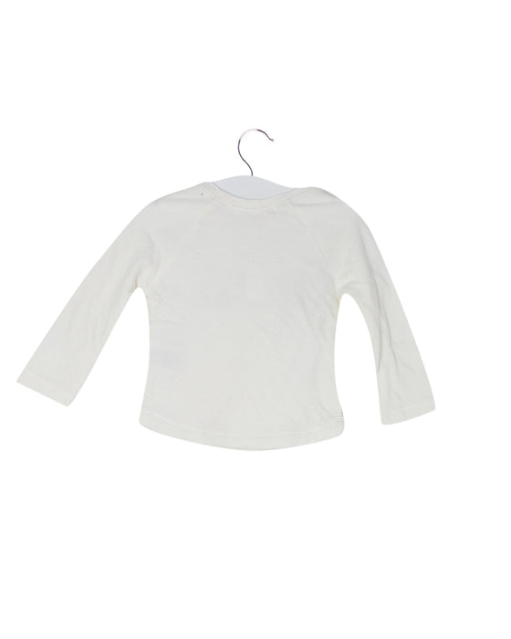 A Ivory Long Sleeve Tops from Bonpoint in size 3-6M for girl. (Back View)