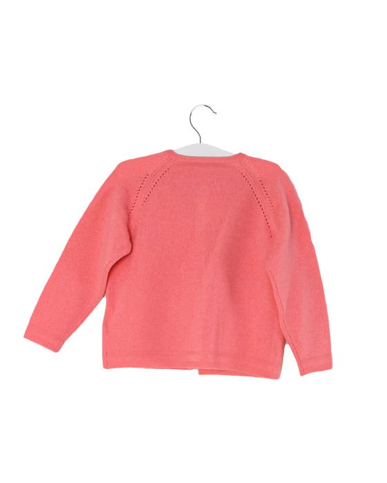 A Pink Cardigans from Bonpoint in size 2T for girl. (Back View)