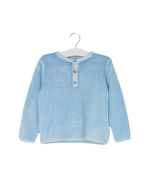 A Blue Knit Sweaters from Bonpoint in size 6-12M for boy. (Front View)