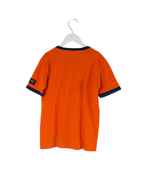 A Orange Short Sleeve T Shirts from Paul & Shark in size 8Y for boy. (Back View)