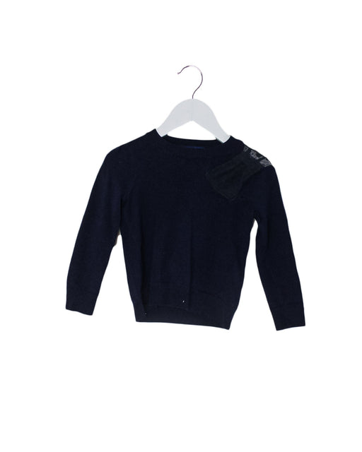 A Navy Knit Sweaters from Nicholas & Bears in size 2T for girl. (Front View)