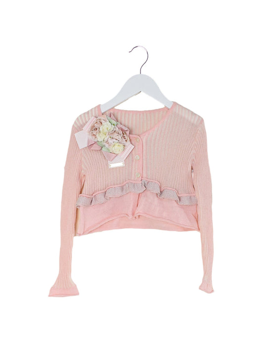 A Pink Cardigans from I Pinco Pallino in size 2T for girl. (Front View)