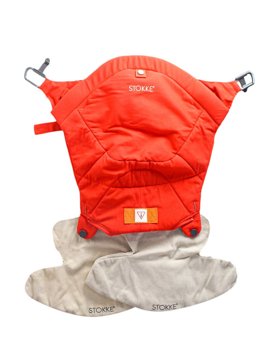 A Red Baby Carriers from Stokke in size O/S for neutral. (Front View)