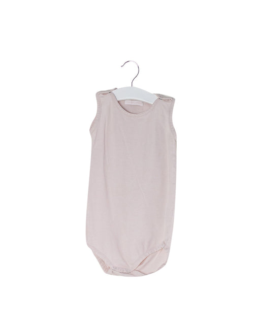 A Pink Bodysuits from Les Enfantines in size 6-12M for girl. (Front View)
