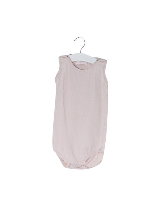 A Pink Bodysuits from Les Enfantines in size 6-12M for girl. (Front View)