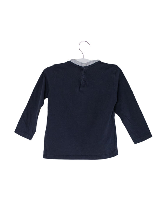 A Navy Long Sleeve Tops from Armani in size 6-12M for boy. (Back View)