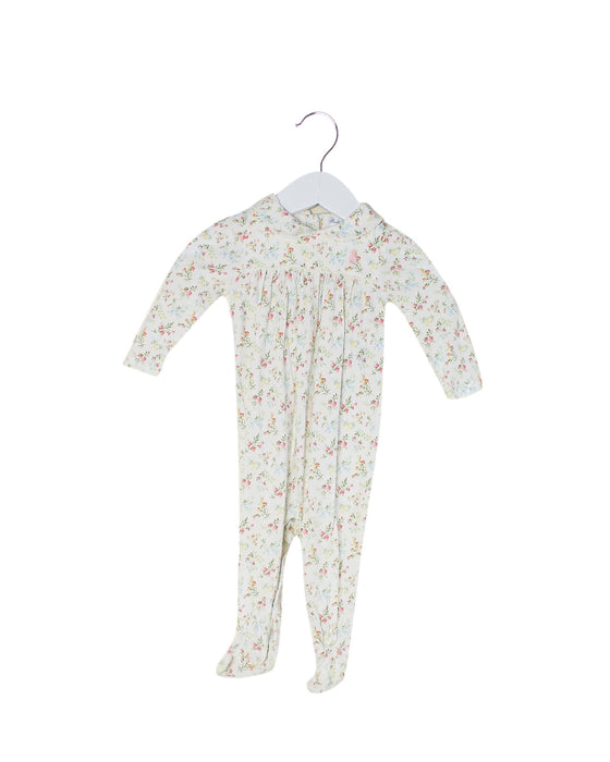 A Beige Long Sleeve Jumpsuits from Ralph Lauren in size 3-6M for girl. (Front View)