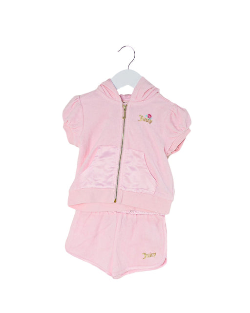 A Pink Shorts Sets from Juicy Couture in size 18-24M for girl. (Front View)