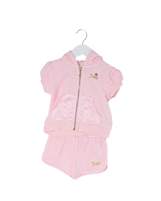 A Pink Shorts Sets from Juicy Couture in size 18-24M for girl. (Front View)