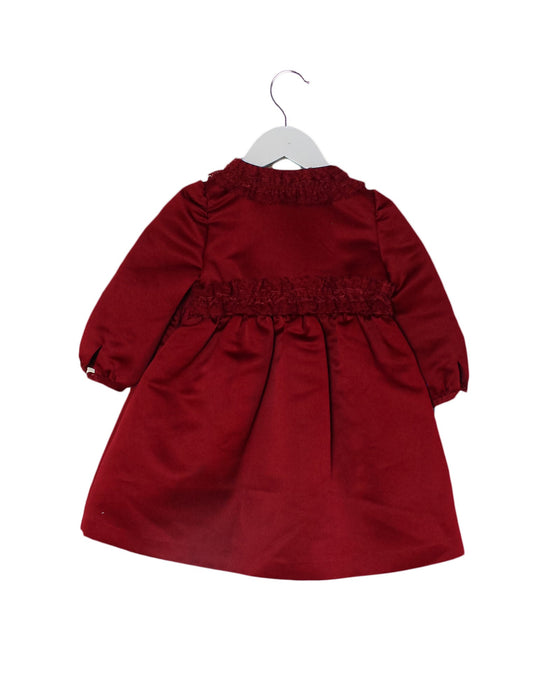 A Red Long Sleeve Dresses from Nicholas & Bears in size 12-18M for girl. (Back View)
