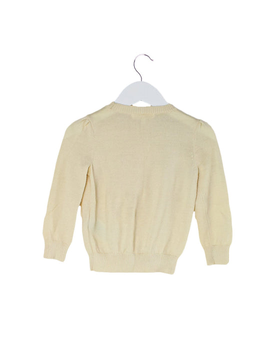 A Beige Crewneck Sweatshirts from Nicholas & Bears in size 2T for girl. (Back View)