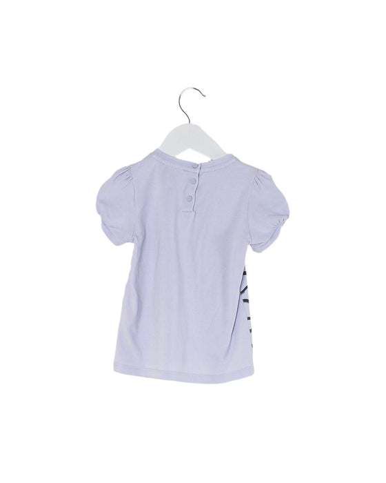 A Purple Short Sleeve Tops from Armani in size 12-18M for girl. (Back View)