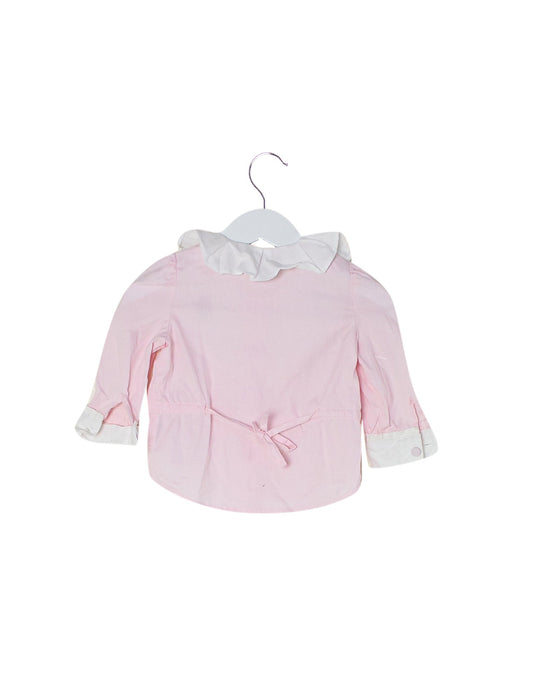 A Pink Long Sleeve Tops from Ferrari in size 6-12M for girl. (Back View)