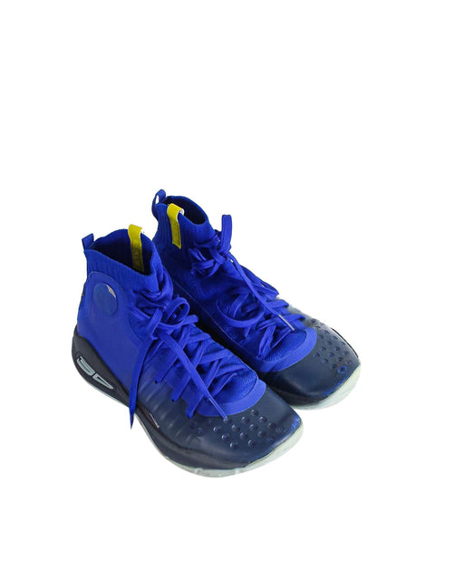 A Blue Sneakers from Under Armour in size 11Y for boy. (Front View)