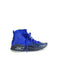 A Blue Sneakers from Under Armour in size 11Y for boy. (Back View)