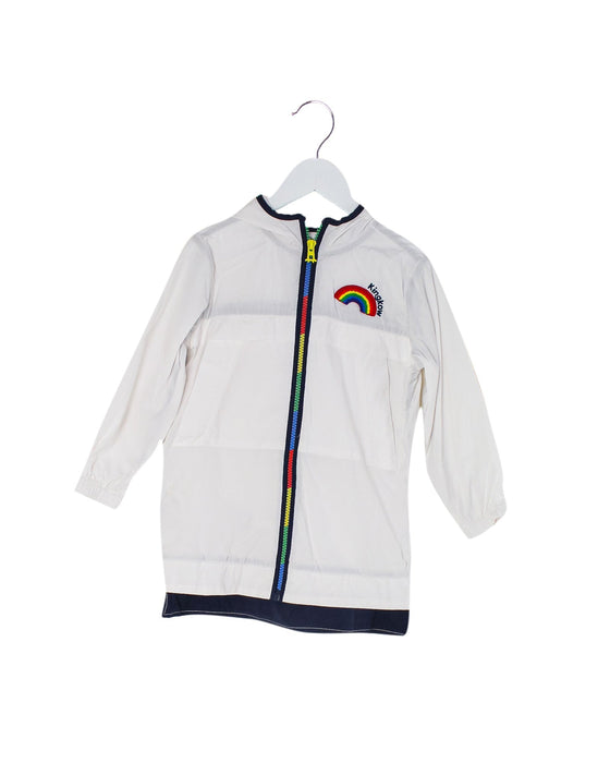 A White Lightweight Jackets from Kingkow in size 4T for neutral. (Front View)