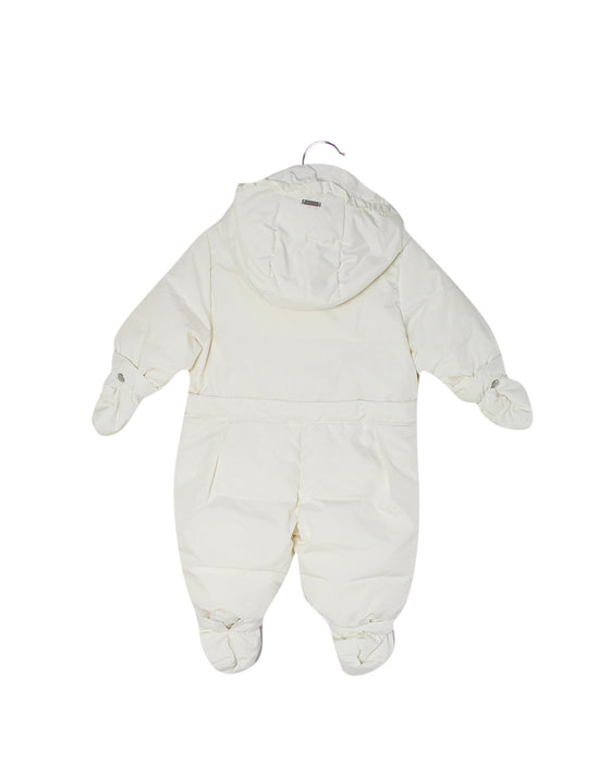 A White Snowsuits from Ferrari in size 6-12M for girl. (Back View)
