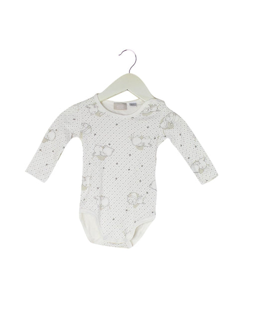 A White Long Sleeve Bodysuits from Chicco in size 3-6M for neutral. (Front View)