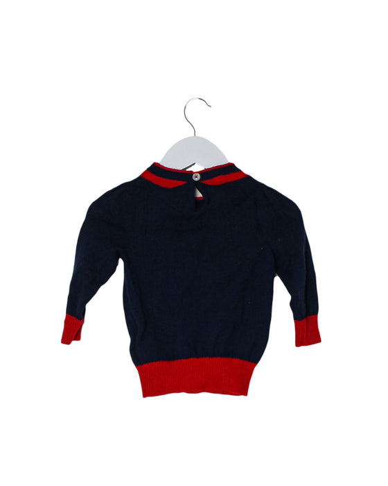 A Navy Knit Sweaters from Ferrari in size 6-12M for girl. (Back View)