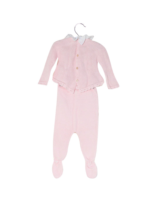 A Pink Pants Sets from Nanos in size 3-6M for girl. (Back View)