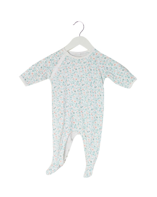 A Green Long Sleeve Jumpsuits from Petit Bateau in size 3-6M for girl. (Front View)