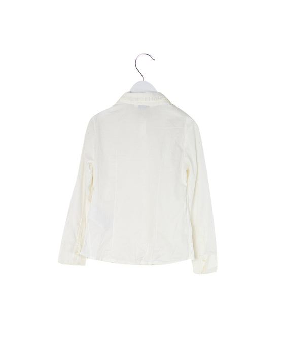 A Ivory Long Sleeve Tops from Mayoral in size 6T for girl. (Back View)