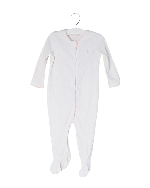 A White Long Sleeve Jumpsuits from Ralph Lauren in size 6-12M for girl. (Front View)