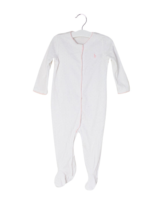 A White Long Sleeve Jumpsuits from Ralph Lauren in size 6-12M for girl. (Front View)