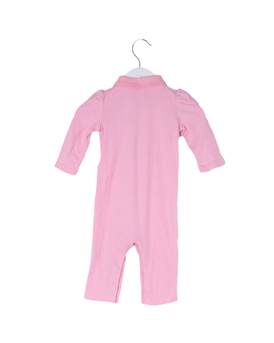 A Pink Long Sleeve Jumpsuits from Ralph Lauren in size 3-6M for girl. (Back View)