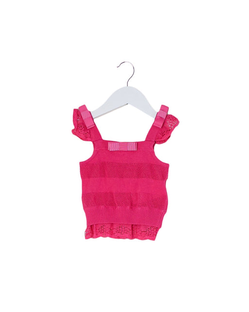 A Pink Sleeveless Tops from Nicholas & Bears in size 6-12M for girl. (Front View)
