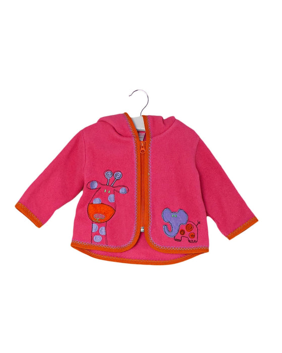 A Pink Lightweight Jackets from Hanna Andersson in size 0-3M for girl. (Front View)