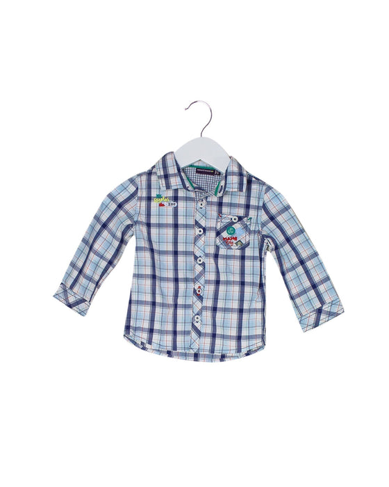 A Blue Shirts from Sergent Major in size 12-18M for boy. (Front View)