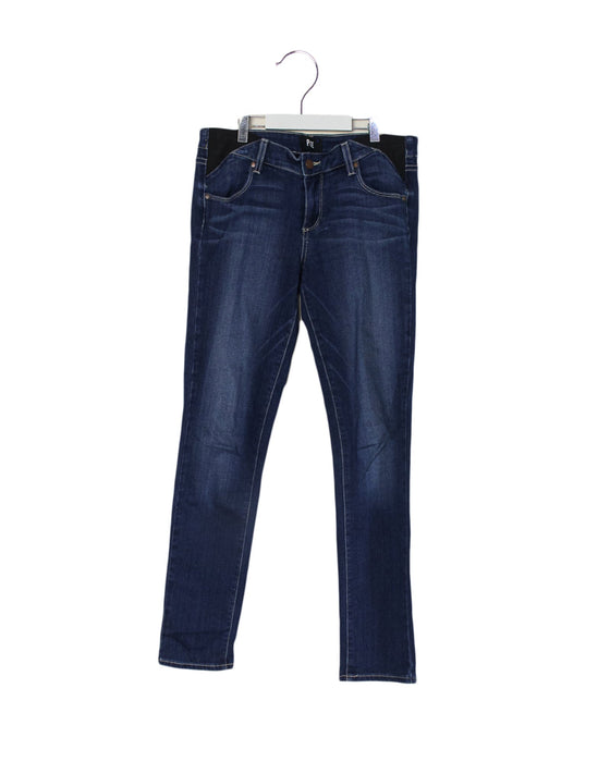 A Blue Jeans from PAIGE in size M for maternity. (Front View)