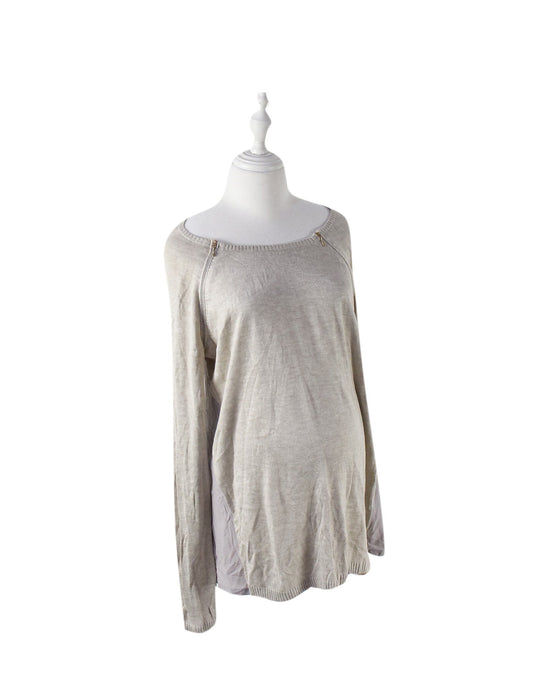 A Beige Knit Sweaters from Seraphine in size L for maternity. (Front View)