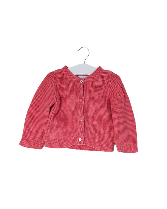 A Pink Cardigans from Jacadi in size 3-6M for girl. (Front View)