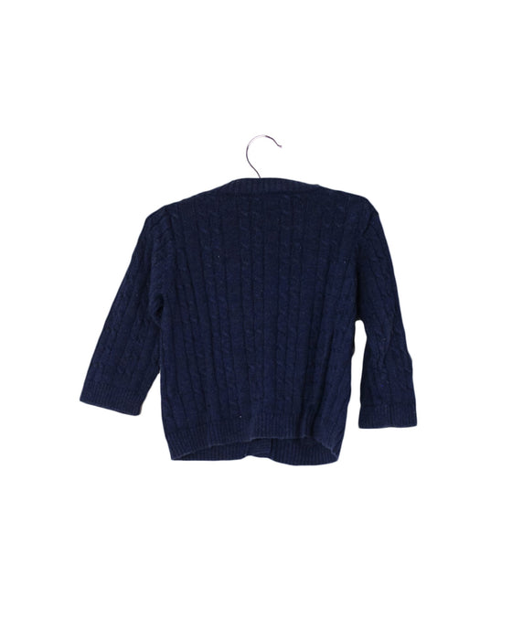 A Navy Cardigans from Seed in size 3-6M for girl. (Back View)