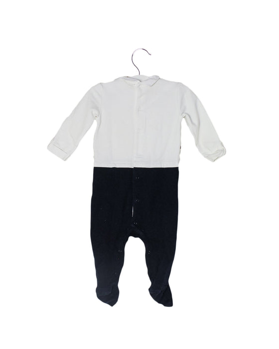 A Navy Long Sleeve Jumpsuits from Steiff in size 0-3M for boy. (Back View)