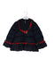 A Navy Puffer/Quilted Jackets from Nicholas & Bears in size 4T for girl. (Front View)