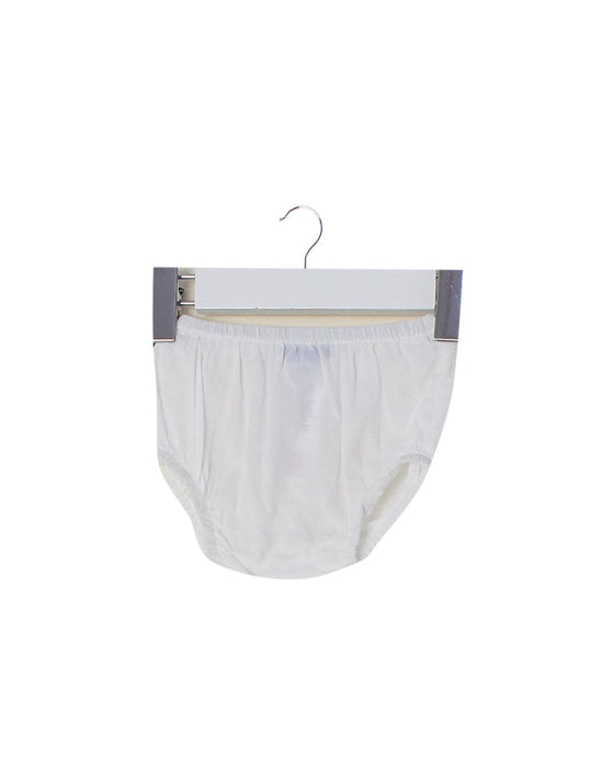 A White Bloomers from Jacadi in size 0-3M for girl. (Front View)