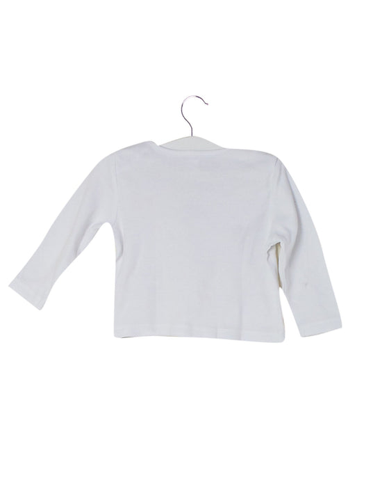 A White Long Sleeve Tops from The Little White Company in size 3-6M for neutral. (Back View)