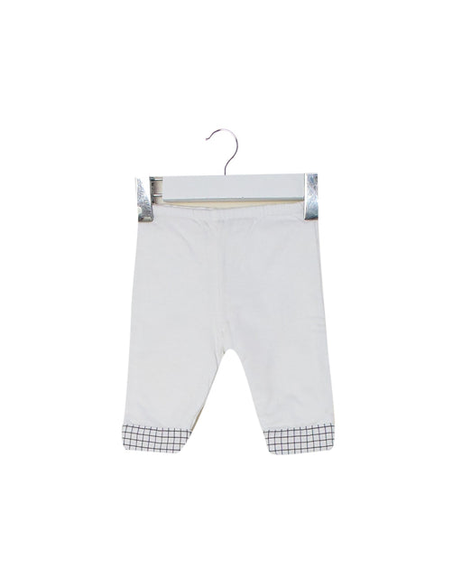 A White Casual Pants from Jacadi in size 0-3M for boy. (Front View)