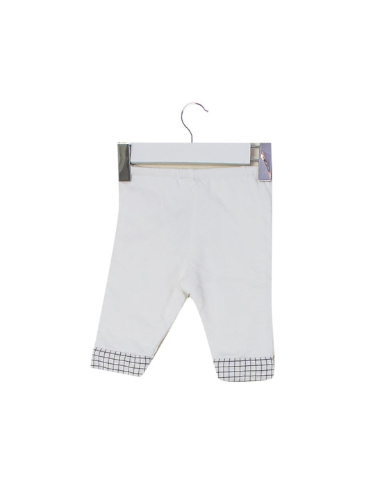 A White Casual Pants from Jacadi in size 0-3M for boy. (Back View)
