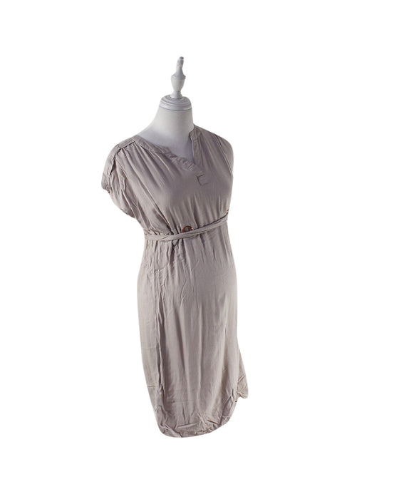 A Grey Short Sleeve Dresses from Seraphine in size XS for maternity. (Front View)